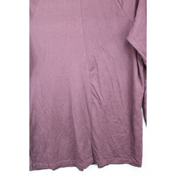 J.Jill Luxe Supima Everyday Turtleneck Tunic-Size Medium-Burgundy - Picture 8 of 9
